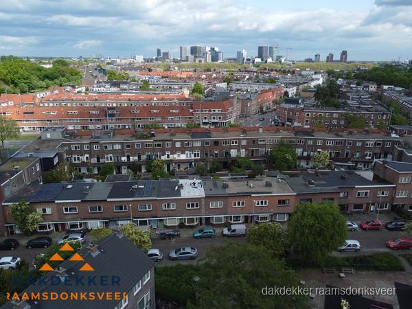 Luchtfoto van daken in woonwijk Raamsdonksveer Luchtfoto van daken in woonwijk Raamsdonksveer